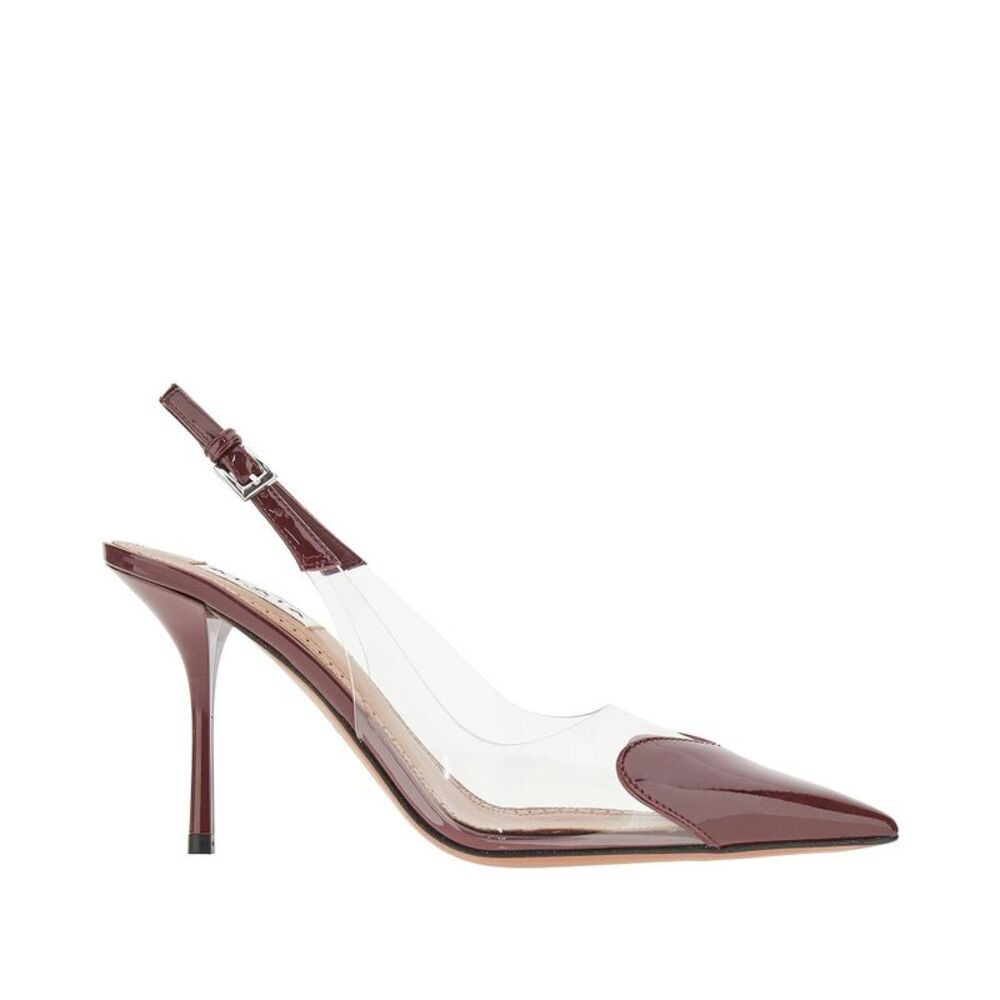 Alaia Women Pvc And Leather 'Le Coeur' Slingback Pumps